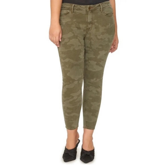 Social Standard Anthro By Sanctuary High Rise Skinny Camouflage Print Jeans - Picture 3 of 11